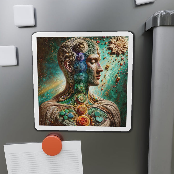 Cosmic Mandala Essence - Die-cut Magnet - Home Decor - g(0D·IO) - 6 × 6" - Die-Cut - 1 pc