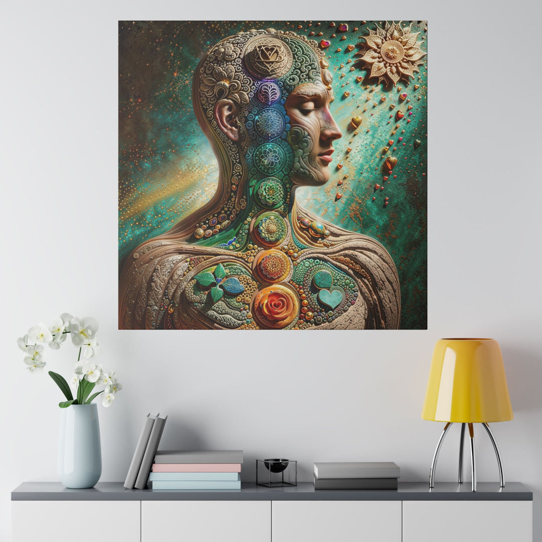 Cosmic Mandala Essence - Matte Canvas - Canvas - g(0D·IO) - 32" x 32" (Square) - 0.75'' -