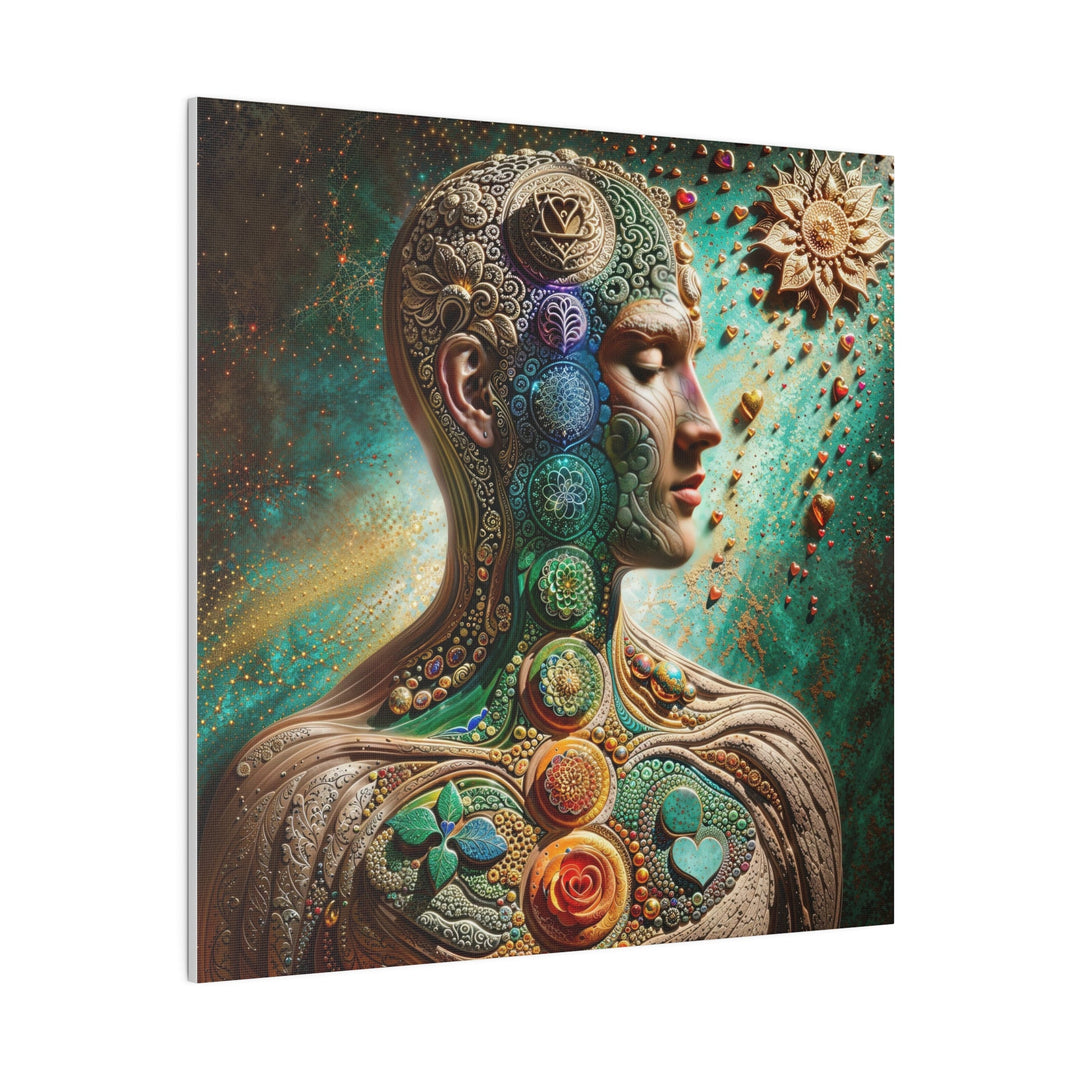 Cosmic Mandala Essence - Matte Canvas - Canvas - g(0D·IO) - 32" x 32" (Square) - 0.75'' -