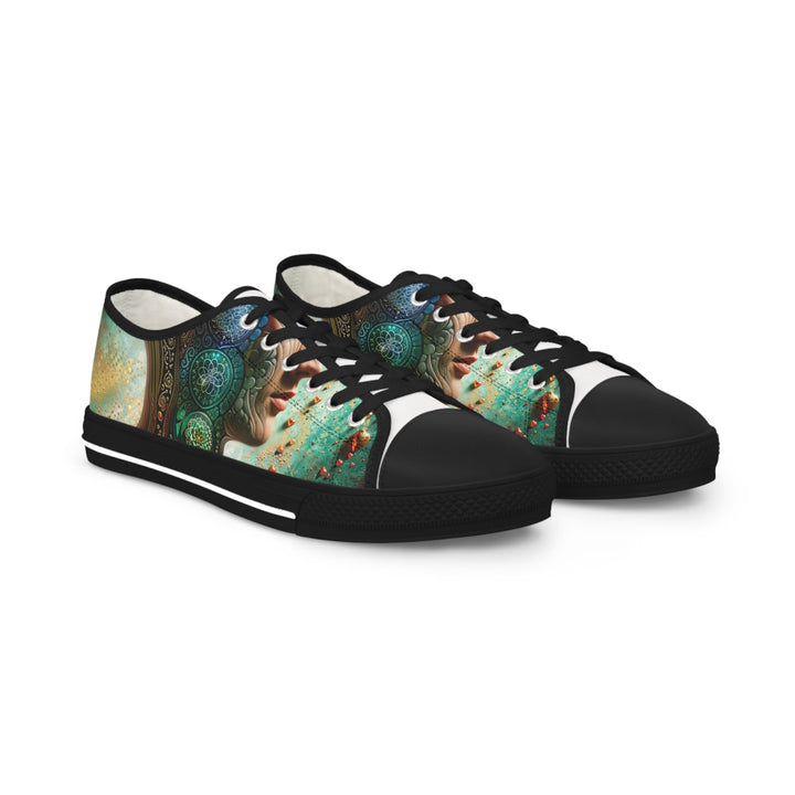 Cosmic Mandala Essence - Men's Lowtop Sneakers - Shoes - g(0D·IO) - US 5 - Black sole -