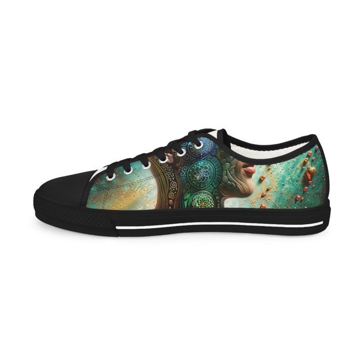 Cosmic Mandala Essence - Men's Lowtop Sneakers - Shoes - g(0D·IO) - US 5 - Black sole -