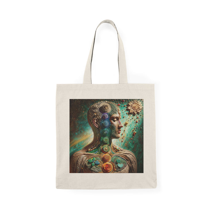 Cosmic Mandala Essence - Natural Tote Bag - Bags - g(0D·IO) - 15" x 16" - Natural -