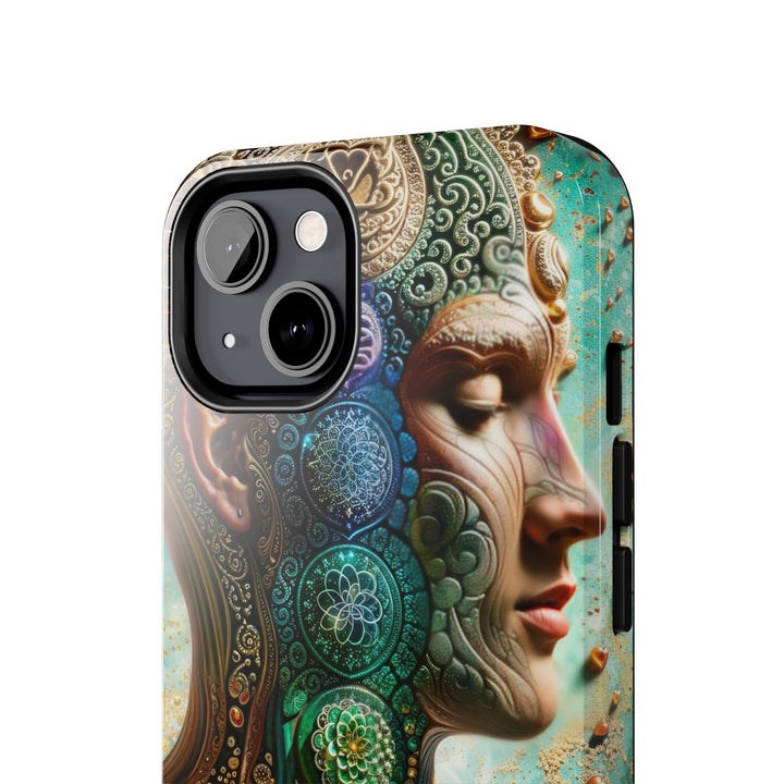 Cosmic Mandala Essence - Tough Phone Case - Phone Case - g(0D·IO) - iPhone 13 Mini - -