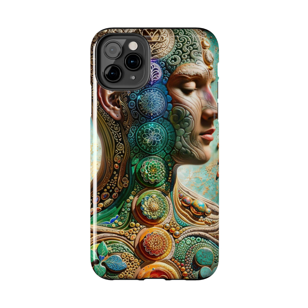 Cosmic Mandala Essence - Tough Phone Case - Phone Case - g(0D·IO) - iPhone 13 Mini - -