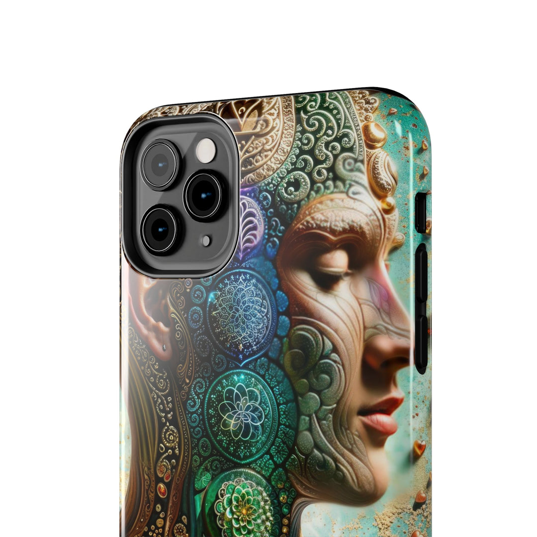 Cosmic Mandala Essence - Tough Phone Case - Phone Case - g(0D·IO) - iPhone 13 Mini - -