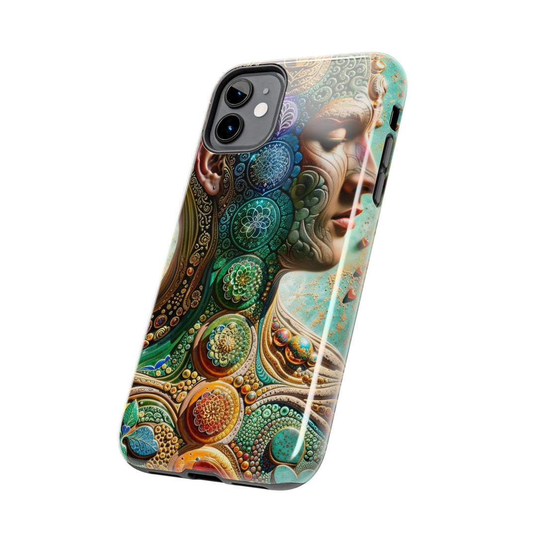 Cosmic Mandala Essence - Tough Phone Case - Phone Case - g(0D·IO) - iPhone 13 Mini - -