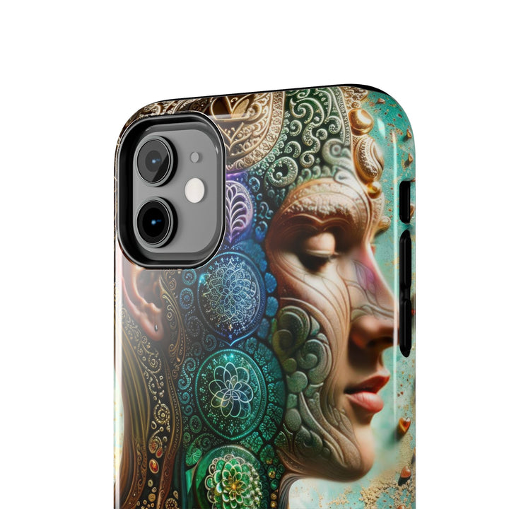 Cosmic Mandala Essence - Tough Phone Case - Phone Case - g(0D·IO) - iPhone 13 Mini - -