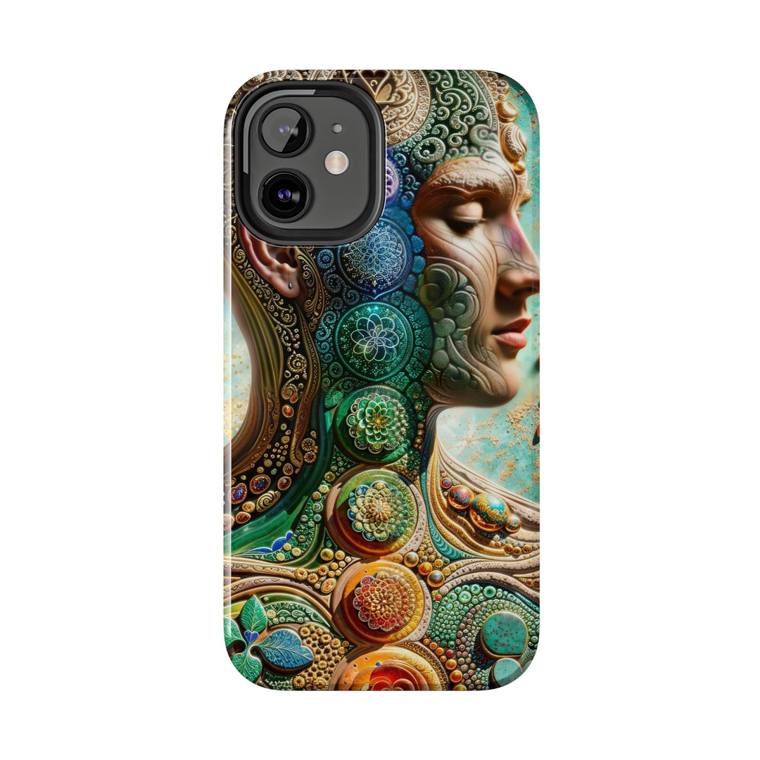 Cosmic Mandala Essence - Tough Phone Case - Phone Case - g(0D·IO) - iPhone 13 Mini - -