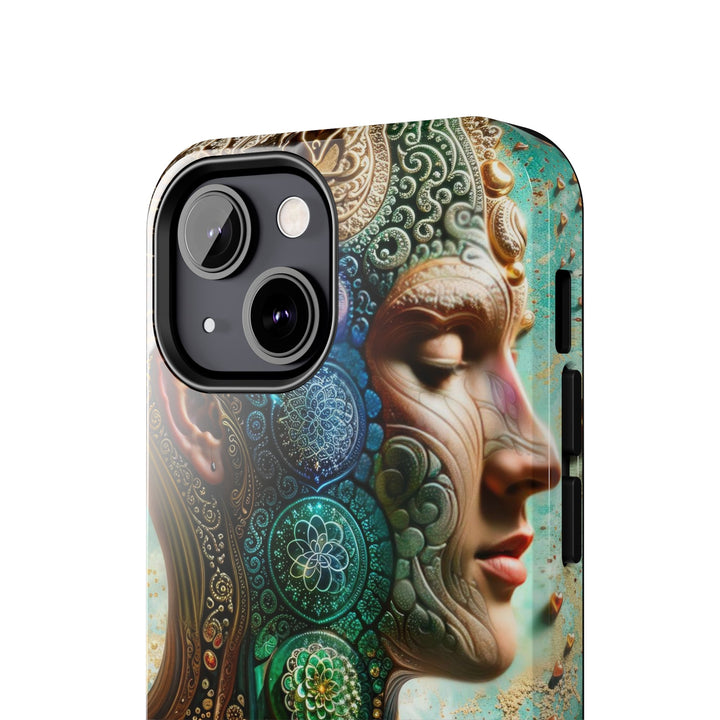 Cosmic Mandala Essence - Tough Phone Case - Phone Case - g(0D·IO) - iPhone 13 Mini - -