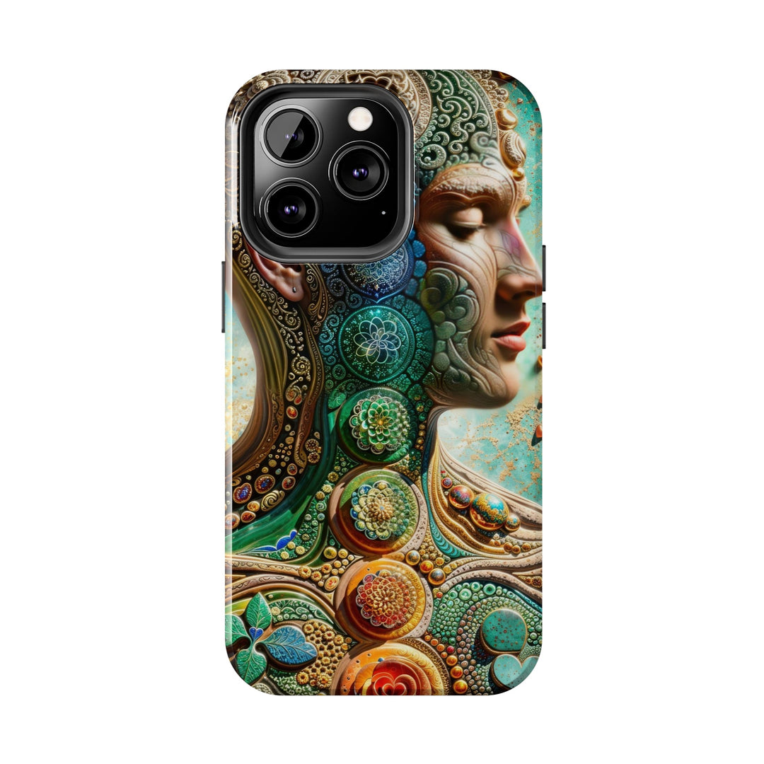 Cosmic Mandala Essence - Tough Phone Case - Phone Case - g(0D·IO) - iPhone 13 Mini - -