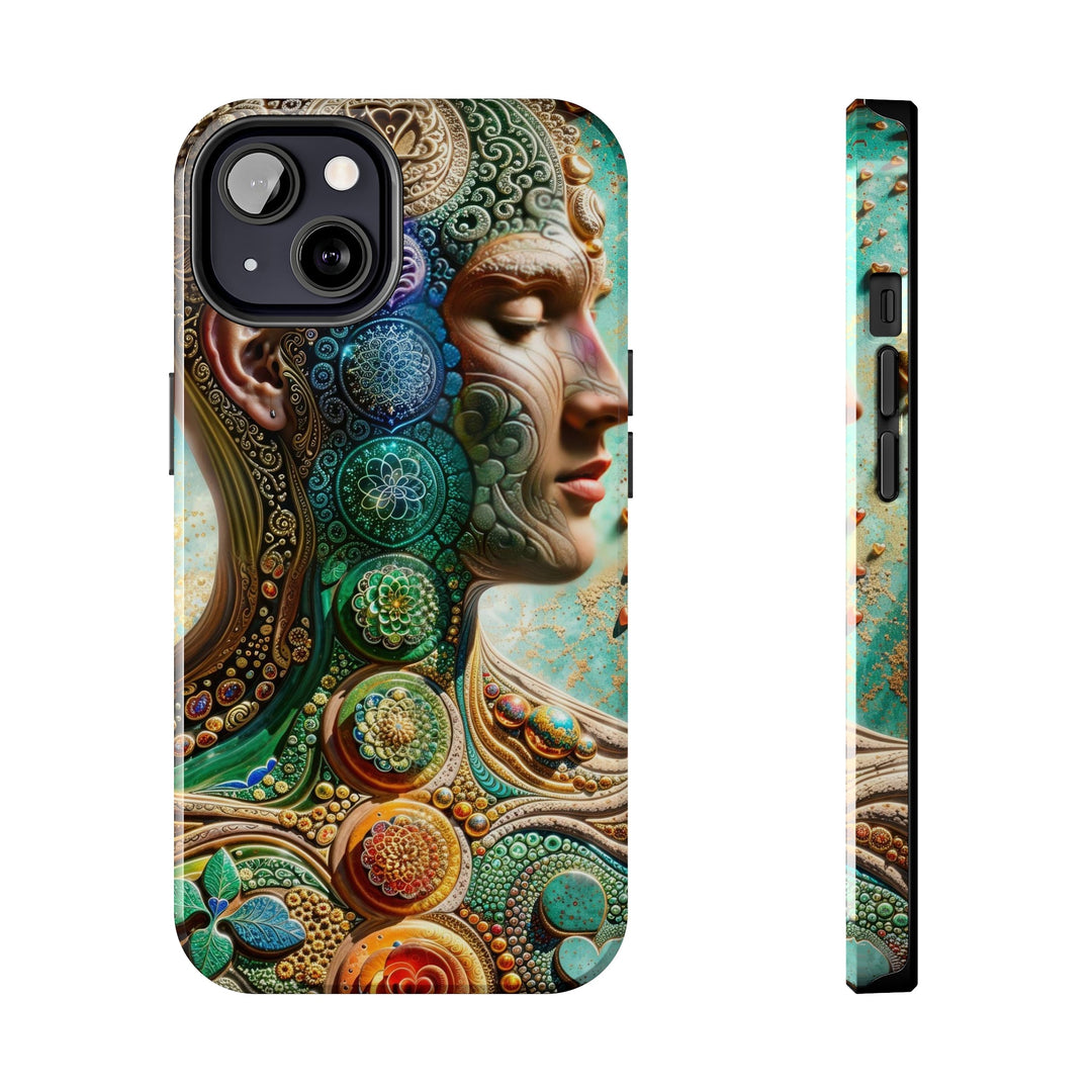 Cosmic Mandala Essence - Tough Phone Case - Phone Case - g(0D·IO) - iPhone 13 - -