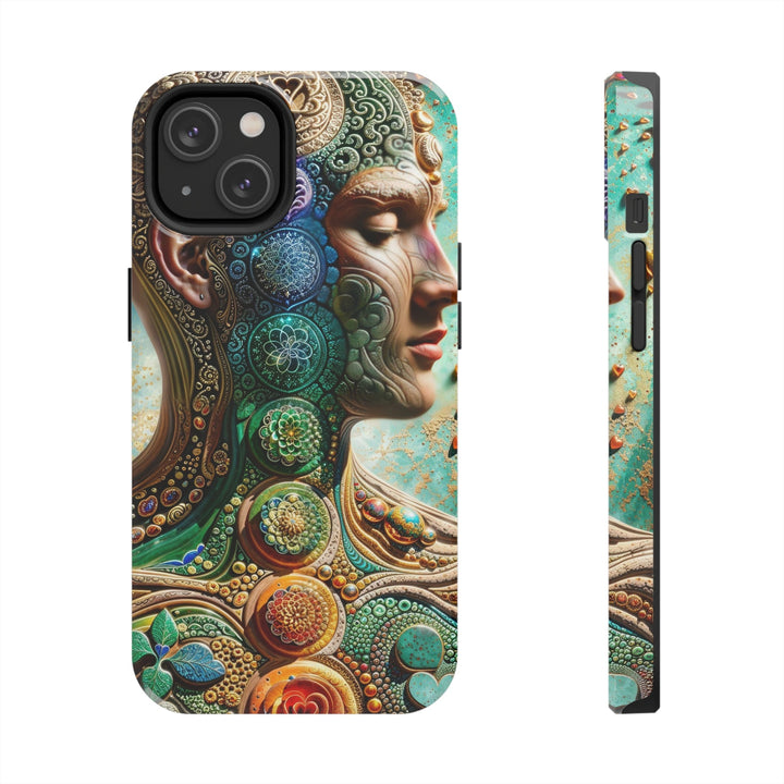 Cosmic Mandala Essence - Tough Phone Case - Phone Case - g(0D·IO) - iPhone 14 - -