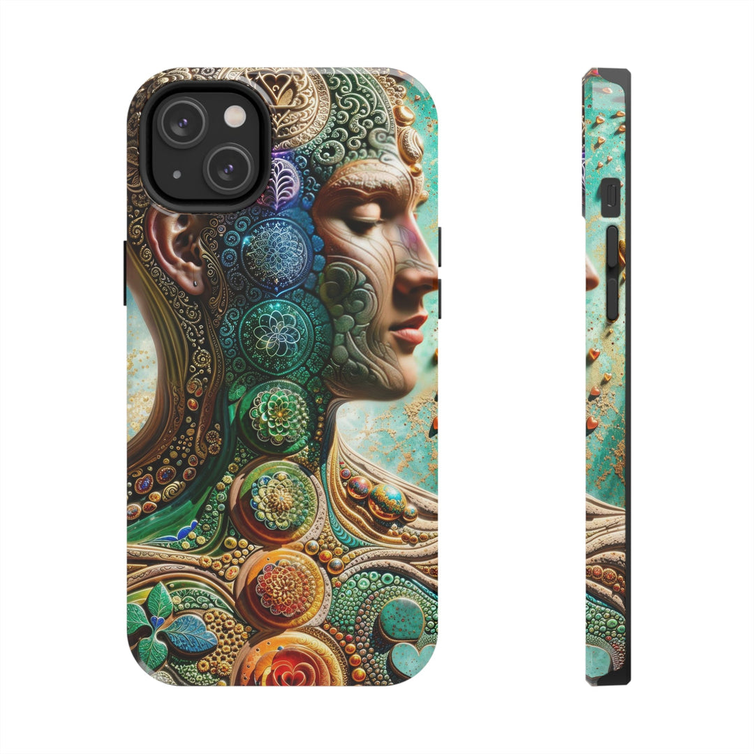 Cosmic Mandala Essence - Tough Phone Case - Phone Case - g(0D·IO) - iPhone 14 Plus - -