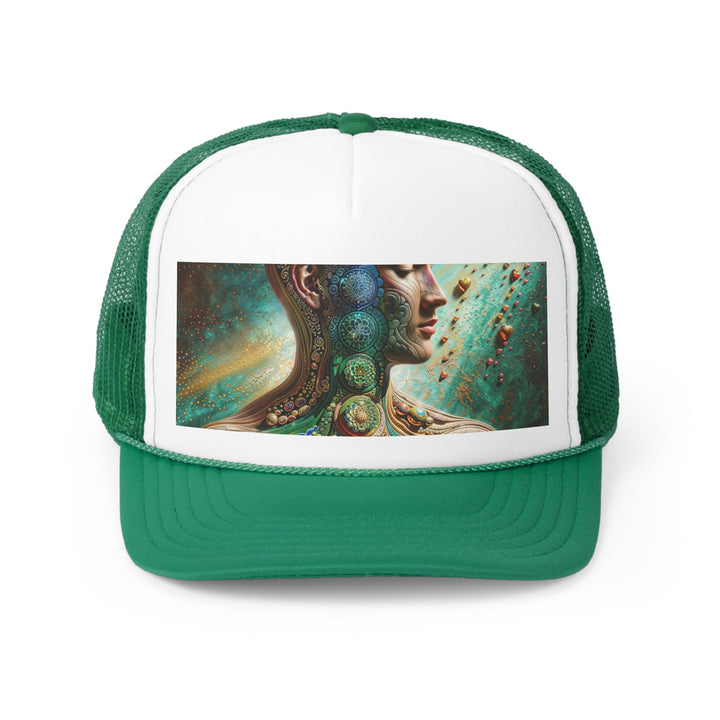 Cosmic Mandala Essence - Trucker Hat - Hats - g(0D·IO) - Green - One size -