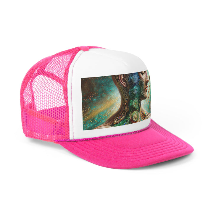 Cosmic Mandala Essence - Trucker Hat - Hats - g(0D·IO) - Pink - One size -