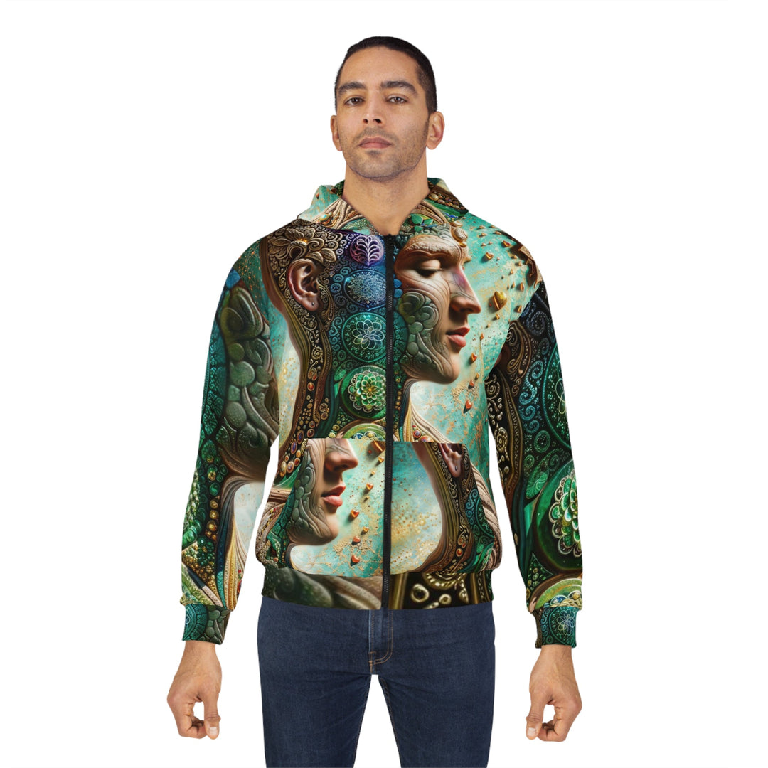 Cosmic Mandala Essence - Unisex Zip Hoodie - All Over Prints - g(0D·IO) - XS - -