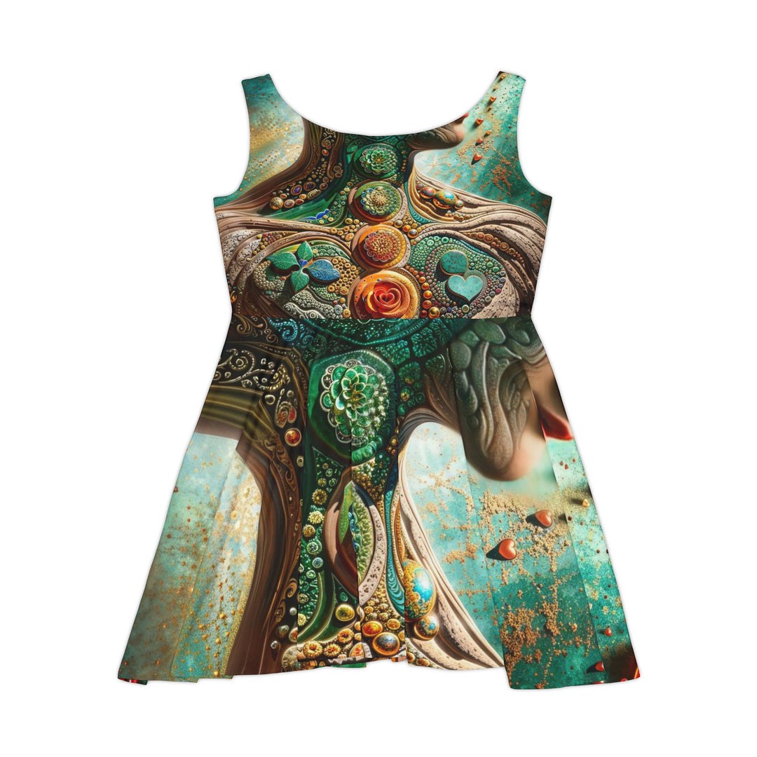 Cosmic Mandala Essence - Women's Skater Dress - All Over Prints - g(0D·IO) - XS - -