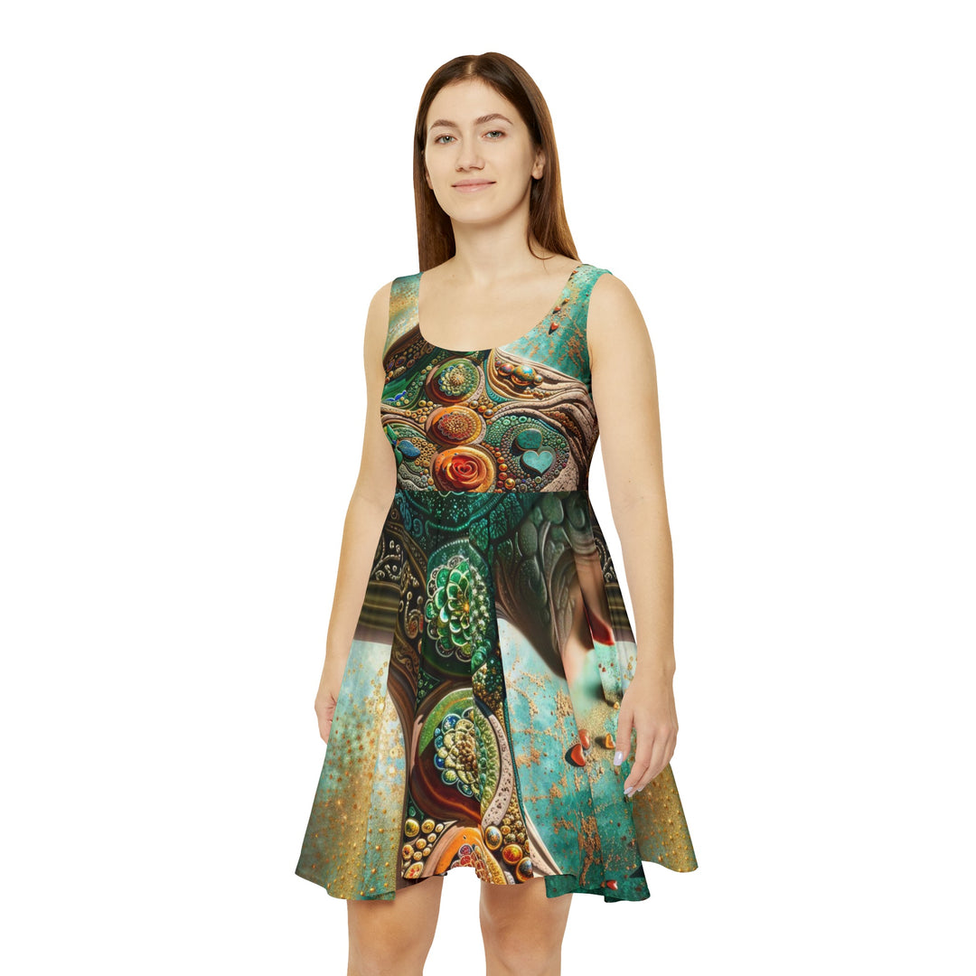 Cosmic Mandala Essence - Women's Skater Dress - All Over Prints - g(0D·IO) - XS - -