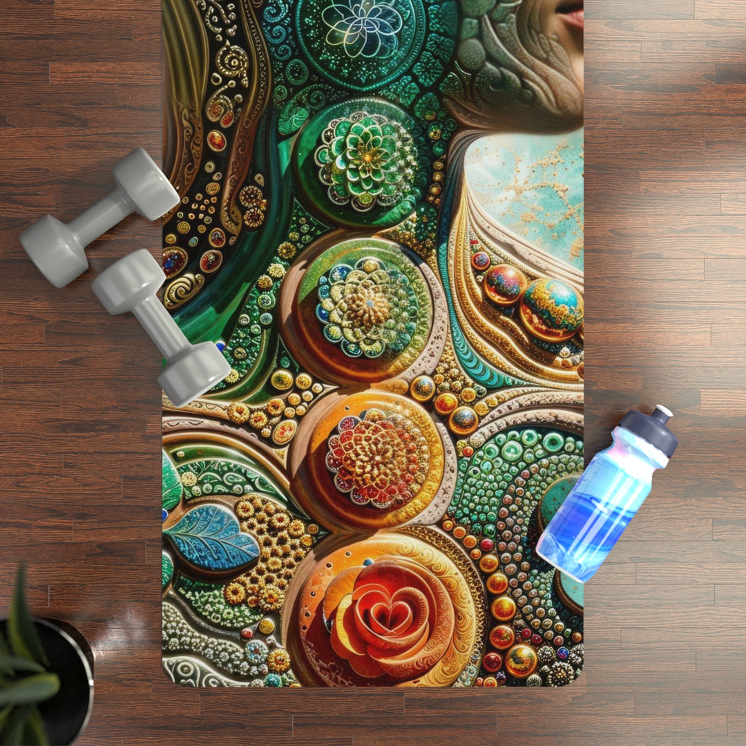 Cosmic Mandala Essence - Yoga Mat - Home Decor - g(0D·IO) - 24” x 68” - -