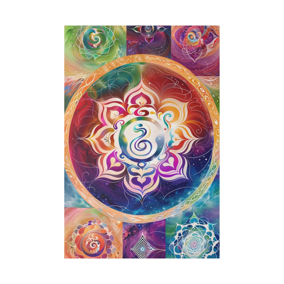 Cosmic Mandala Symphony - Matte Canvas - Canvas - g(0D·IO) - 32″ x 48″ (Vertical) - 0.75'' -