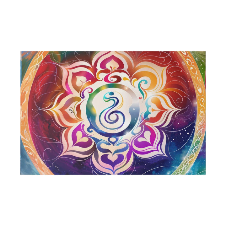 Cosmic Mandala Symphony - Matte Canvas - Canvas - g(0D·IO) - 48″ x 32″ (Horizontal) - 0.75'' -