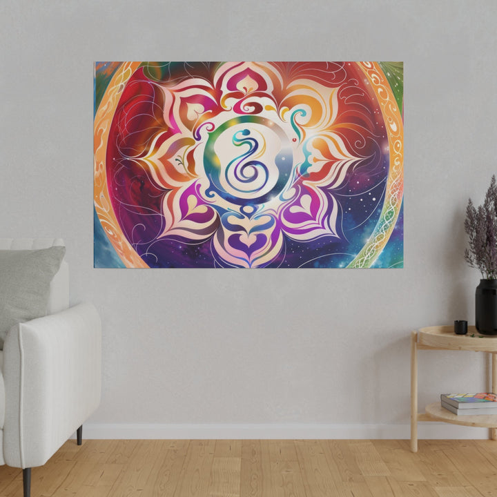 Cosmic Mandala Symphony - Matte Canvas - Canvas - g(0D·IO) - 32" x 32" (Square) - 0.75'' -