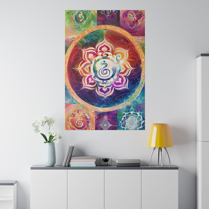 Cosmic Mandala Symphony - Matte Canvas - Canvas - g(0D·IO) - 32" x 32" (Square) - 0.75'' -