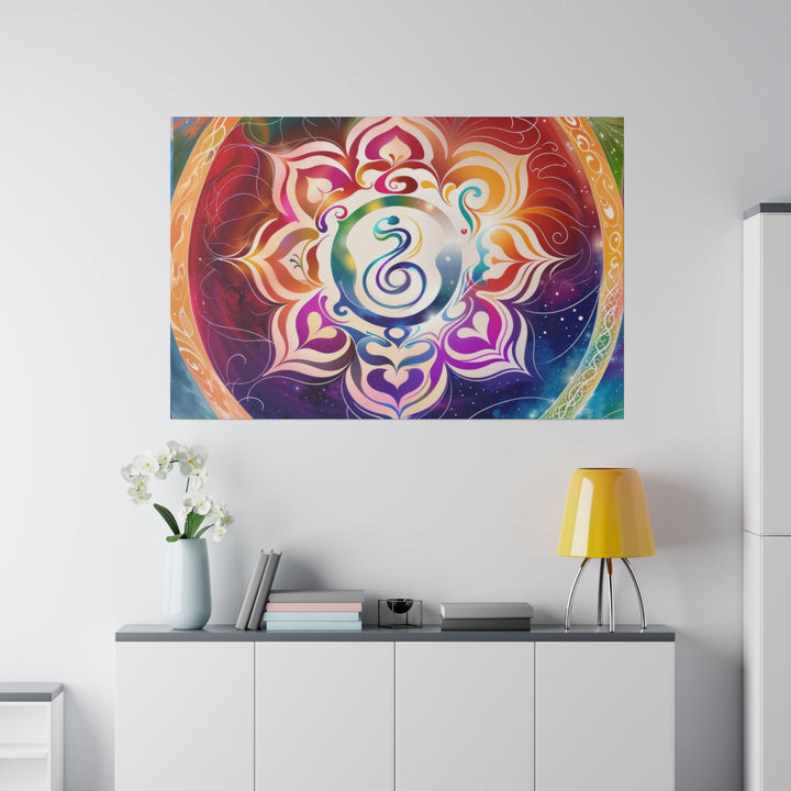 Cosmic Mandala Symphony - Matte Canvas - Canvas - g(0D·IO) - 32" x 32" (Square) - 0.75'' -