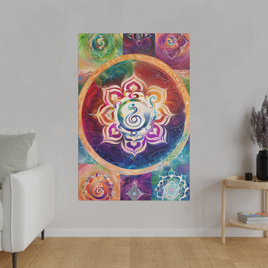 Cosmic Mandala Symphony - Matte Canvas - Canvas - g(0D·IO) - 32" x 32" (Square) - 0.75'' -