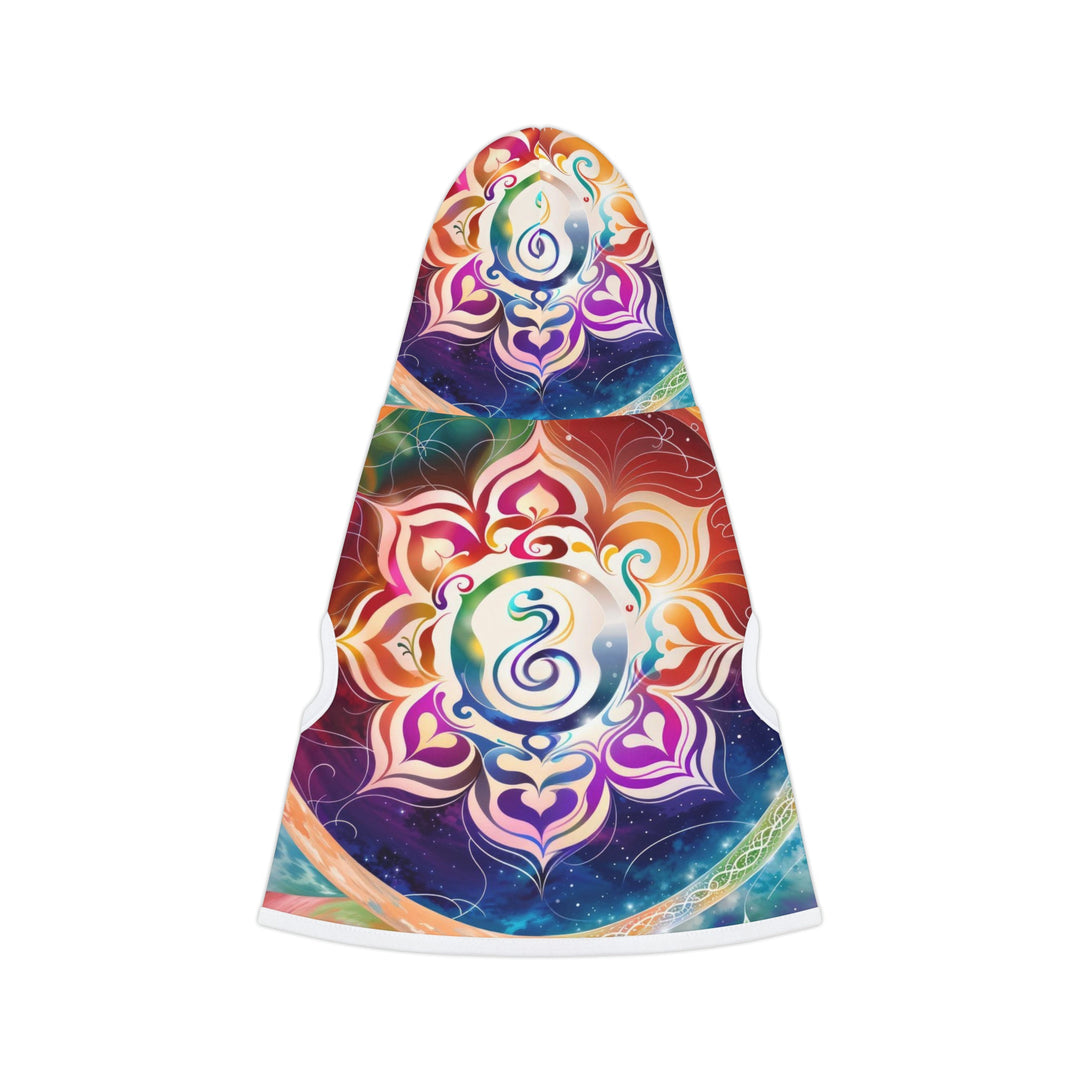 Cosmic Mandala Symphony - Pet Hoodie - Pets - g(0D·IO) - XXS - Black Rib -