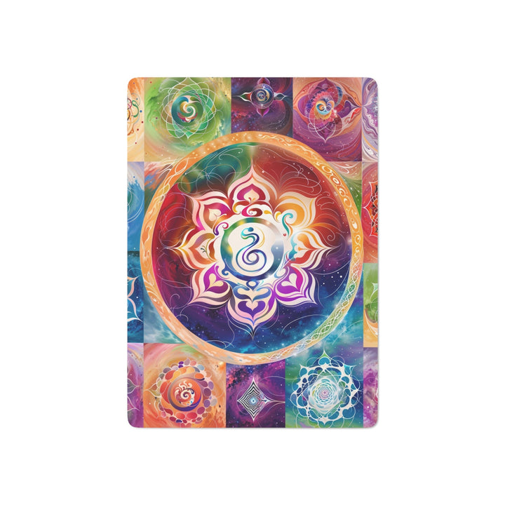 Cosmic Mandala Symphony - Poker Cards - Paper products - g(0D·IO) - 2.47" x 3.47" - White - Semi Glossy