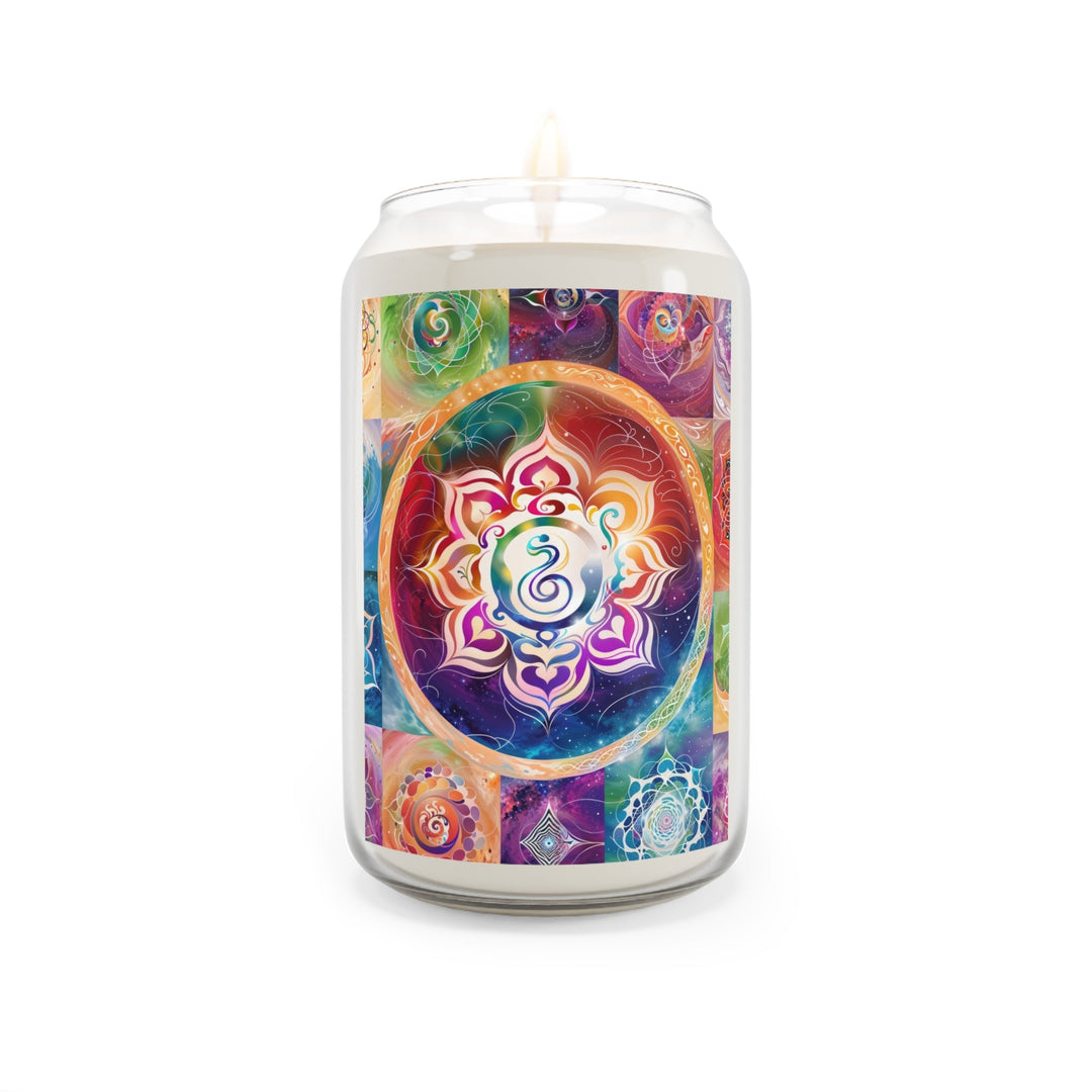 Cosmic Mandala Symphony - Scented Candle - Home Decor - g(0D·IO) - Vanilla Bean - 13.75oz -