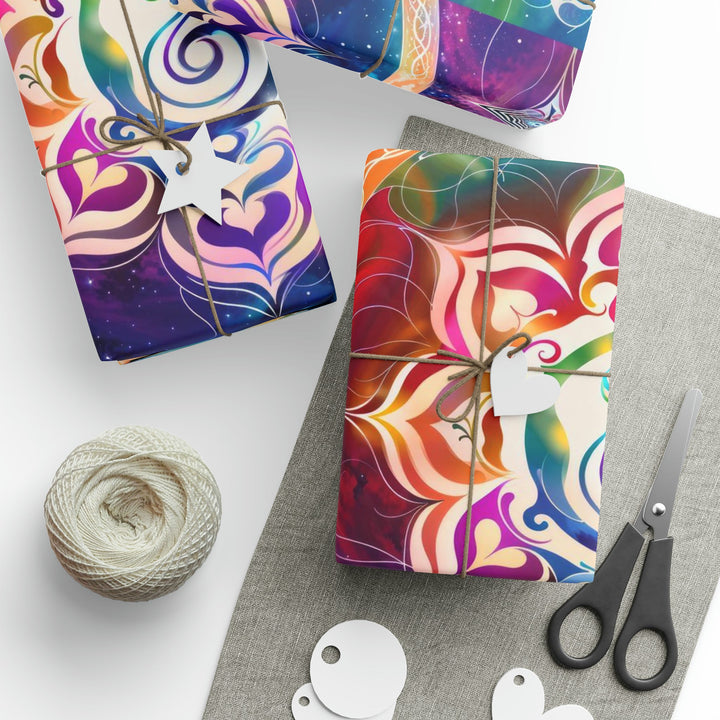 Cosmic Mandala Symphony - Wrapping Paper - Home Decor - g(0D·IO) - 30'' x 72'' - Matte -