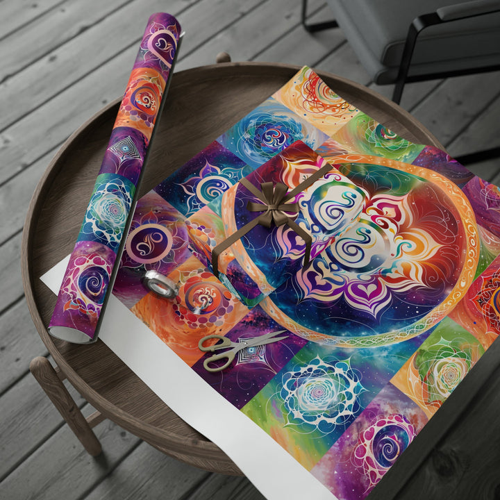 Cosmic Mandala Symphony - Wrapping Paper - Home Decor - g(0D·IO) - 30'' x 72'' - Matte -