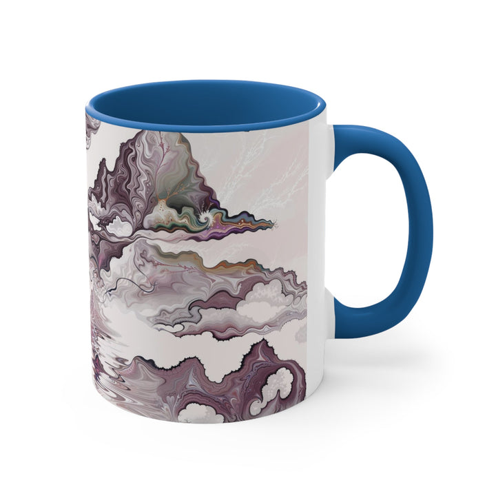 Cosmic Marble Cascade - Accent Coffee Mug - Mug - g(0D·IO) - Pink - 11oz -