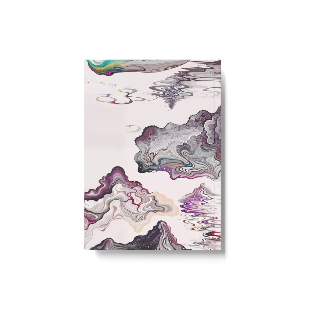 Cosmic Marble Cascade - Hard Backed Journal - Paper products - g(0D·IO) - Graph - A5 - White