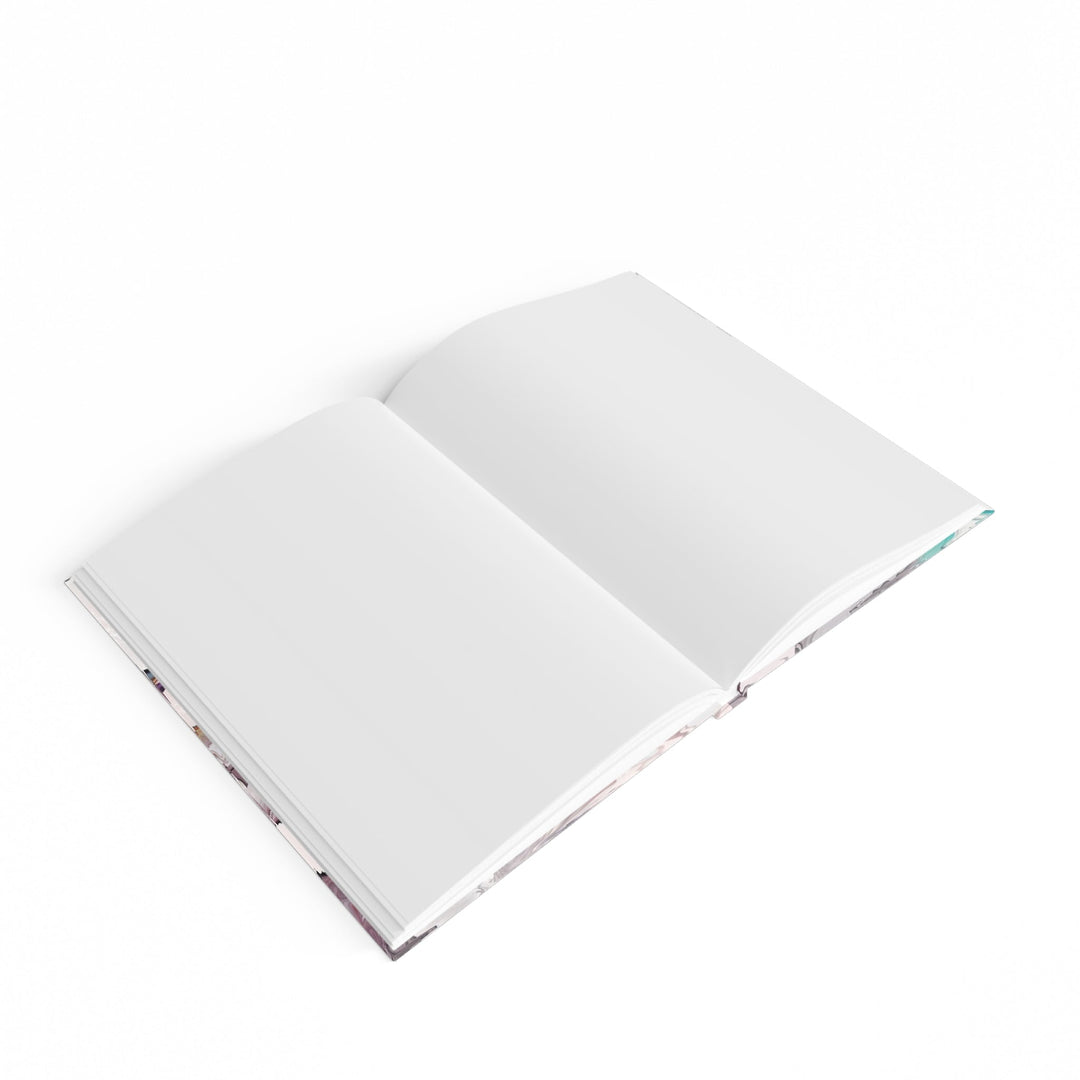 Cosmic Marble Cascade - Hard Backed Journal - Paper products - g(0D·IO) - Graph - A5 - White