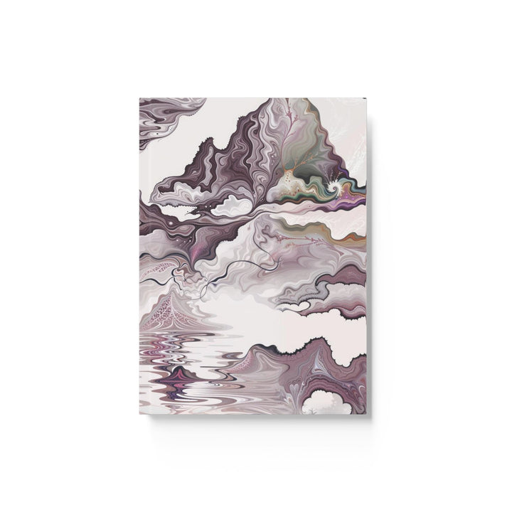 Cosmic Marble Cascade - Hard Backed Journal - Paper products - g(0D·IO) - Graph - A5 - White