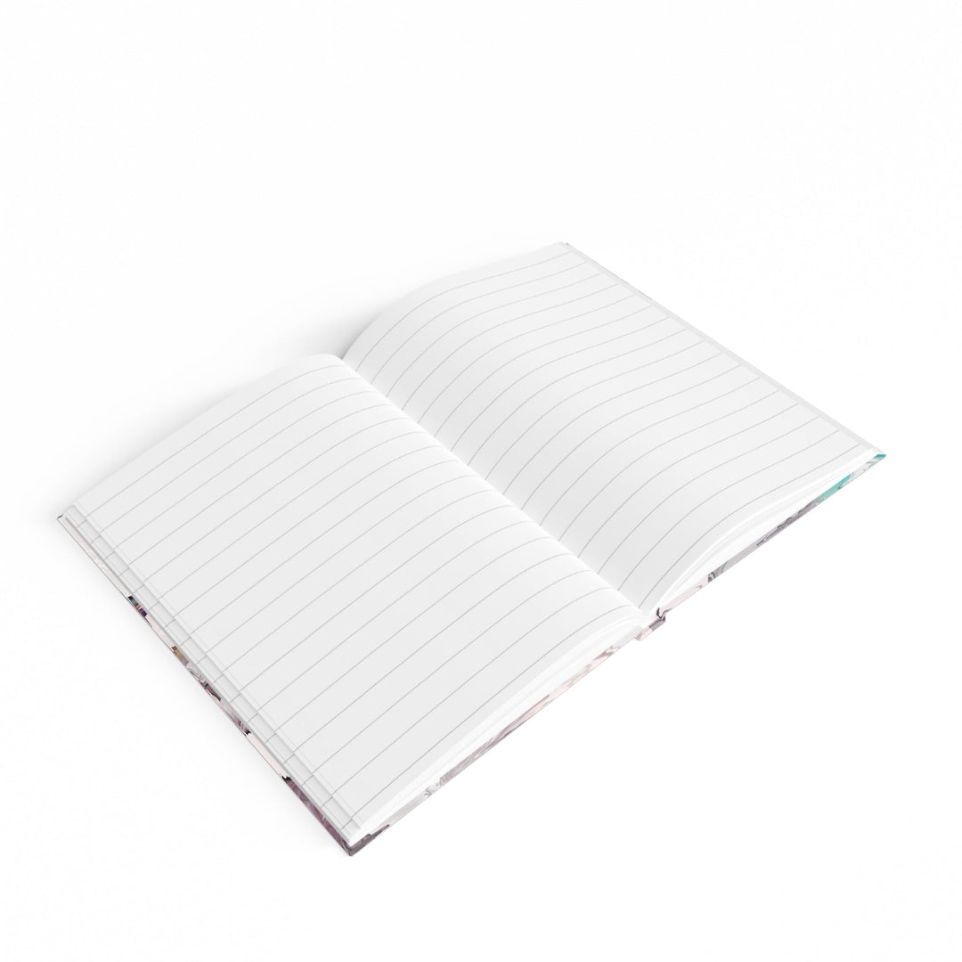 Cosmic Marble Cascade - Hard Backed Journal - Paper products - g(0D·IO) - Graph - A5 - White