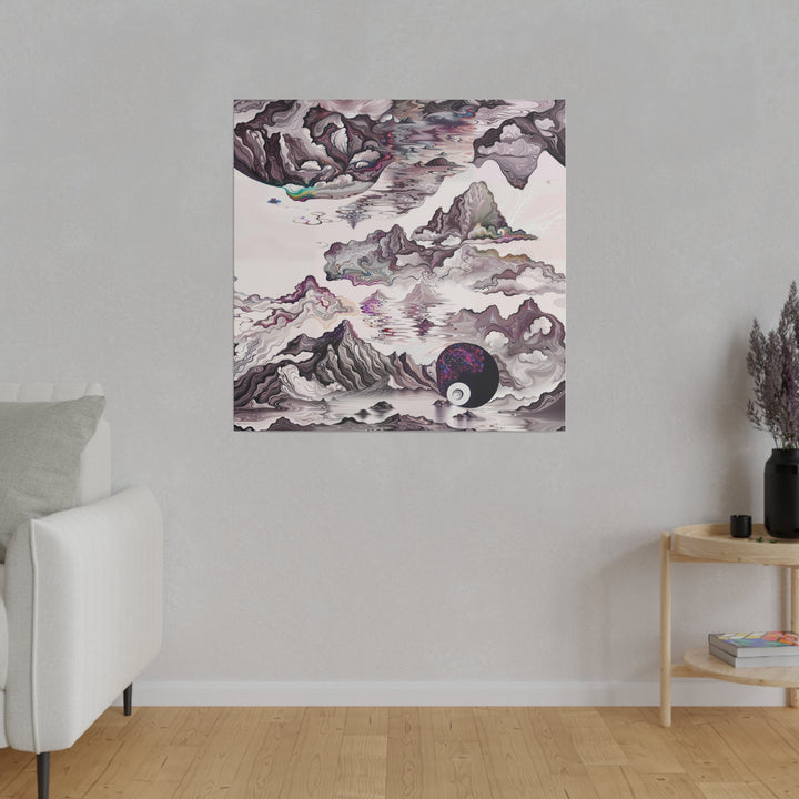 Cosmic Marble Cascade - Matte Canvas - Canvas - g(0D·IO) - 32" x 32" (Square) - 0.75'' -