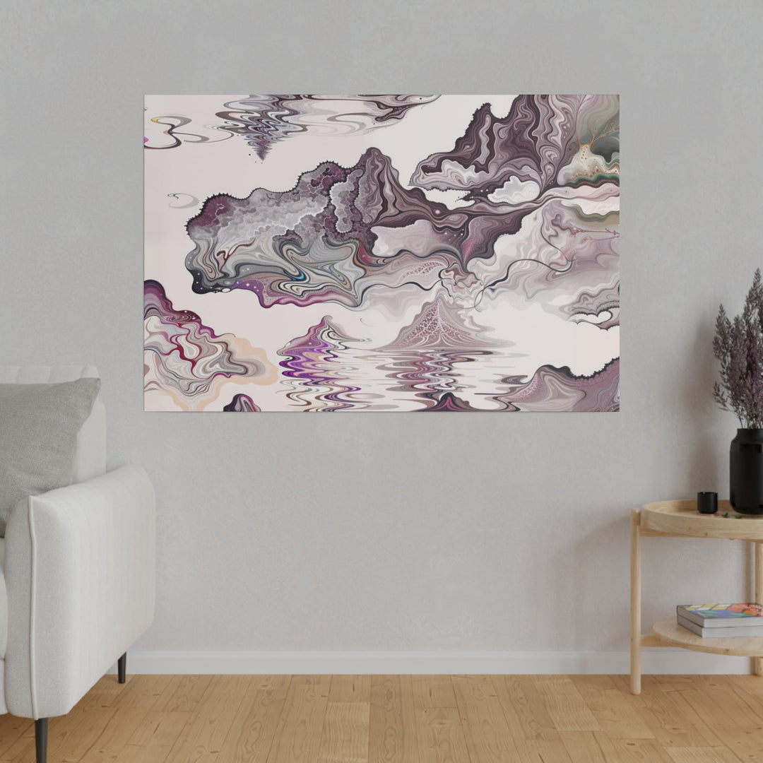 Cosmic Marble Cascade - Matte Canvas - Canvas - g(0D·IO) - 32" x 32" (Square) - 0.75'' -