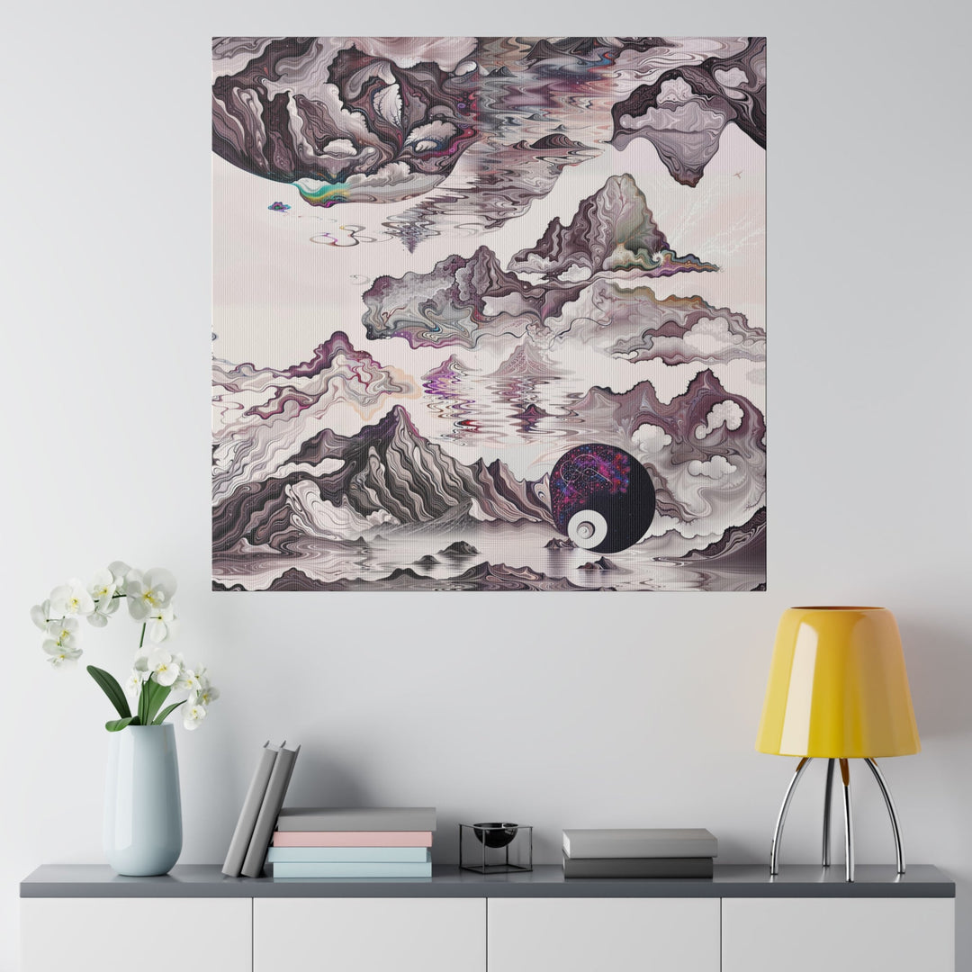 Cosmic Marble Cascade - Matte Canvas - Canvas - g(0D·IO) - 32" x 32" (Square) - 0.75'' -