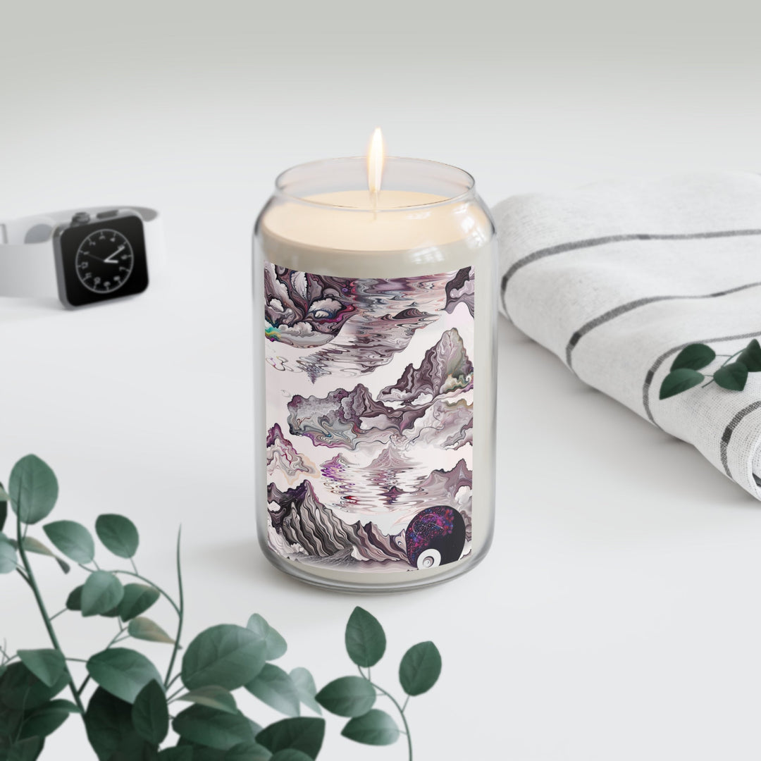 Cosmic Marble Cascade - Scented Candle - Home Decor - g(0D·IO) - Vanilla Bean - 13.75oz -