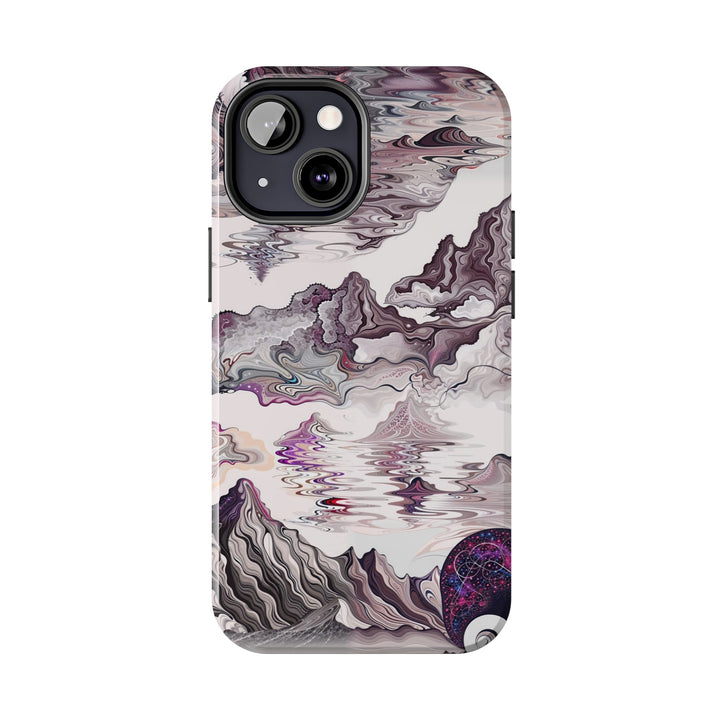 Cosmic Marble Cascade - Tough Phone Case - Phone Case - g(0D·IO) - iPhone 13 Mini - -