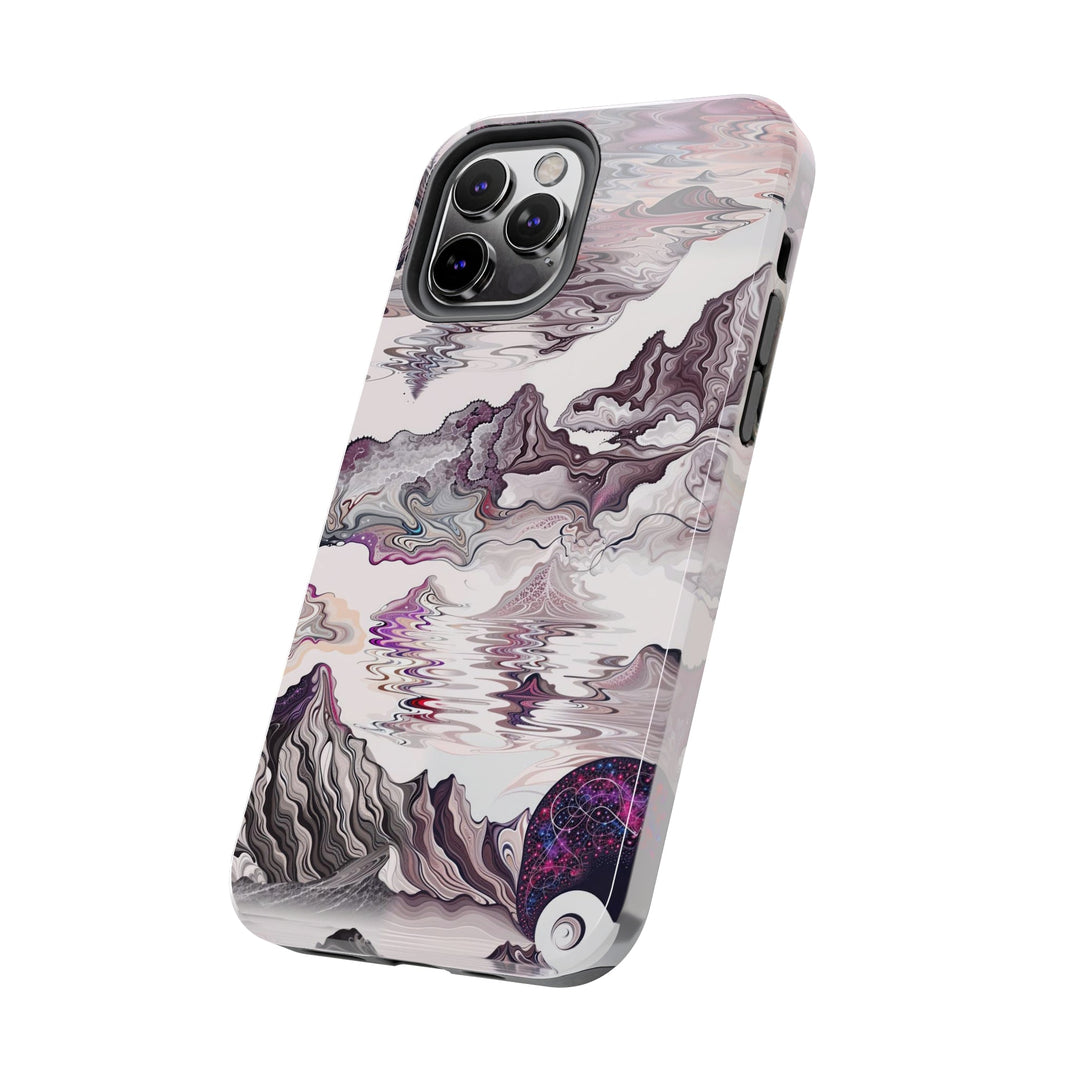 Cosmic Marble Cascade - Tough Phone Case - Phone Case - g(0D·IO) - iPhone 13 Mini - -