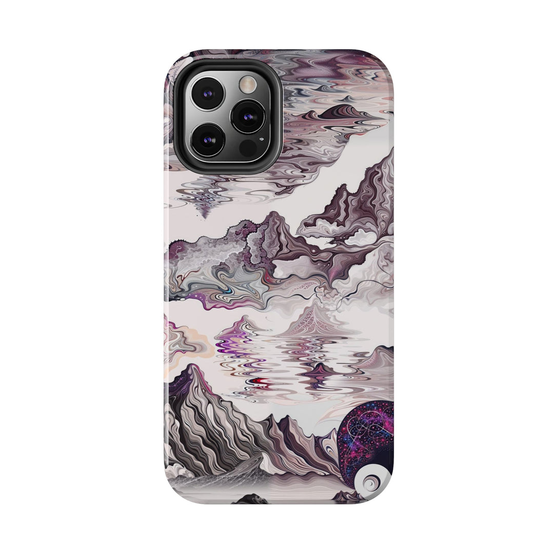 Cosmic Marble Cascade - Tough Phone Case - Phone Case - g(0D·IO) - iPhone 13 Mini - -