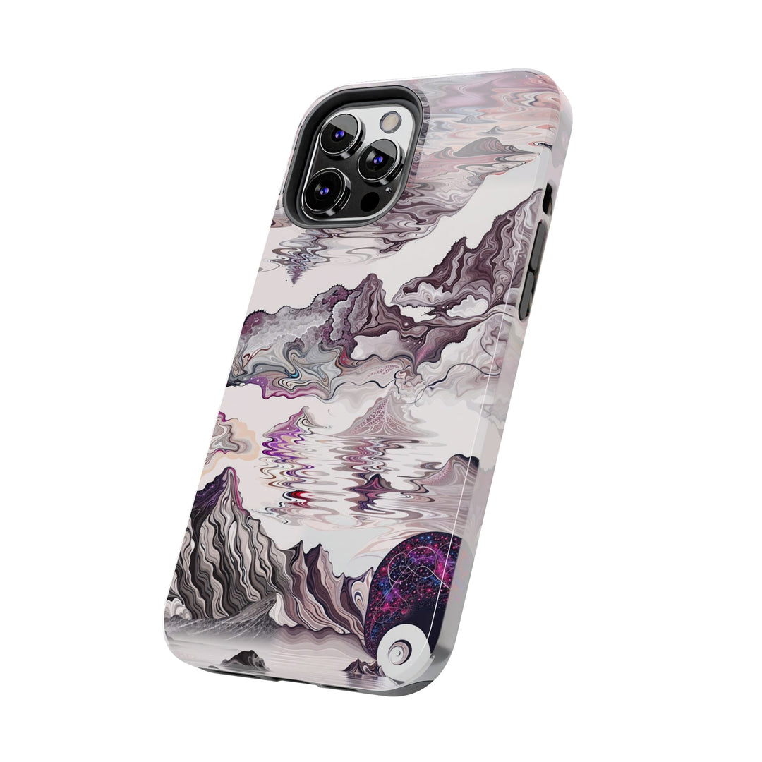 Cosmic Marble Cascade - Tough Phone Case - Phone Case - g(0D·IO) - iPhone 13 Mini - -