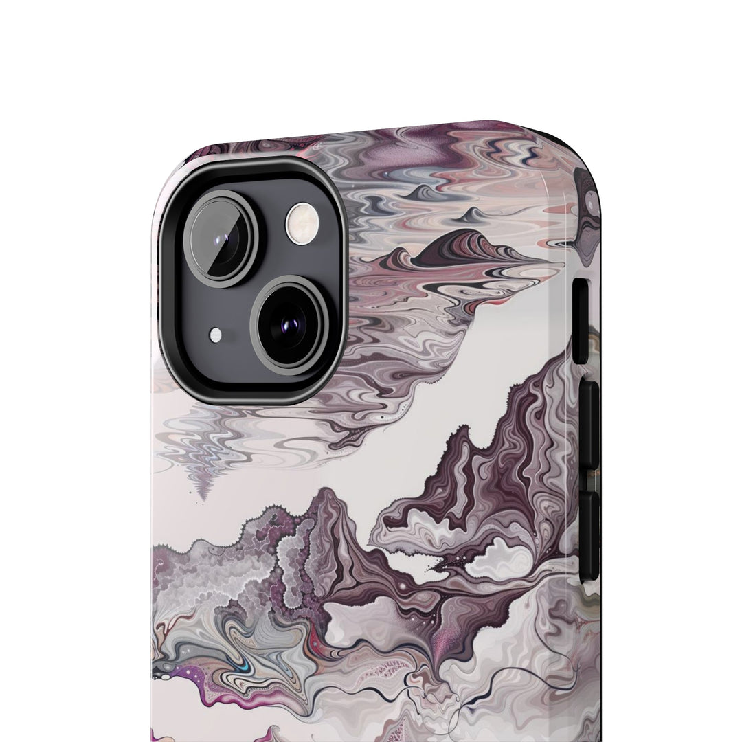 Cosmic Marble Cascade - Tough Phone Case - Phone Case - g(0D·IO) - iPhone 13 Mini - -