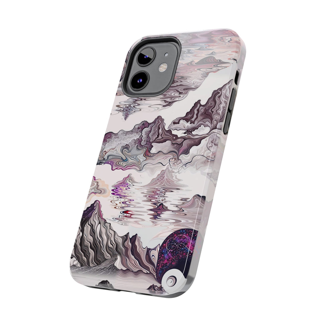 Cosmic Marble Cascade - Tough Phone Case - Phone Case - g(0D·IO) - iPhone 13 Mini - -