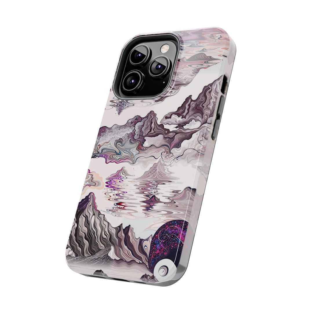 Cosmic Marble Cascade - Tough Phone Case - Phone Case - g(0D·IO) - iPhone 13 Mini - -